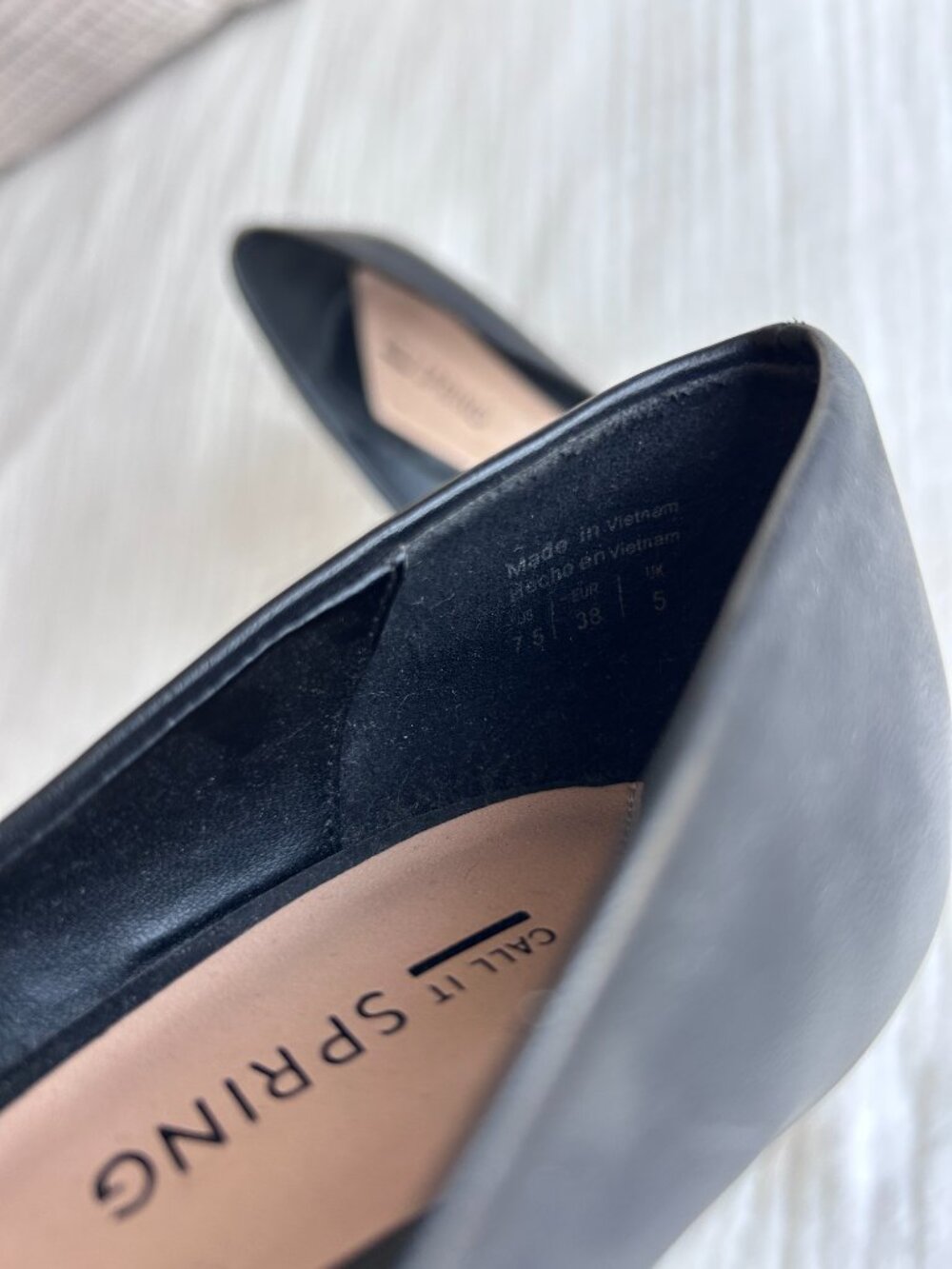 Call It Spring Classic Matte Black Pointed Toe High Heels - Picture 6 of 8